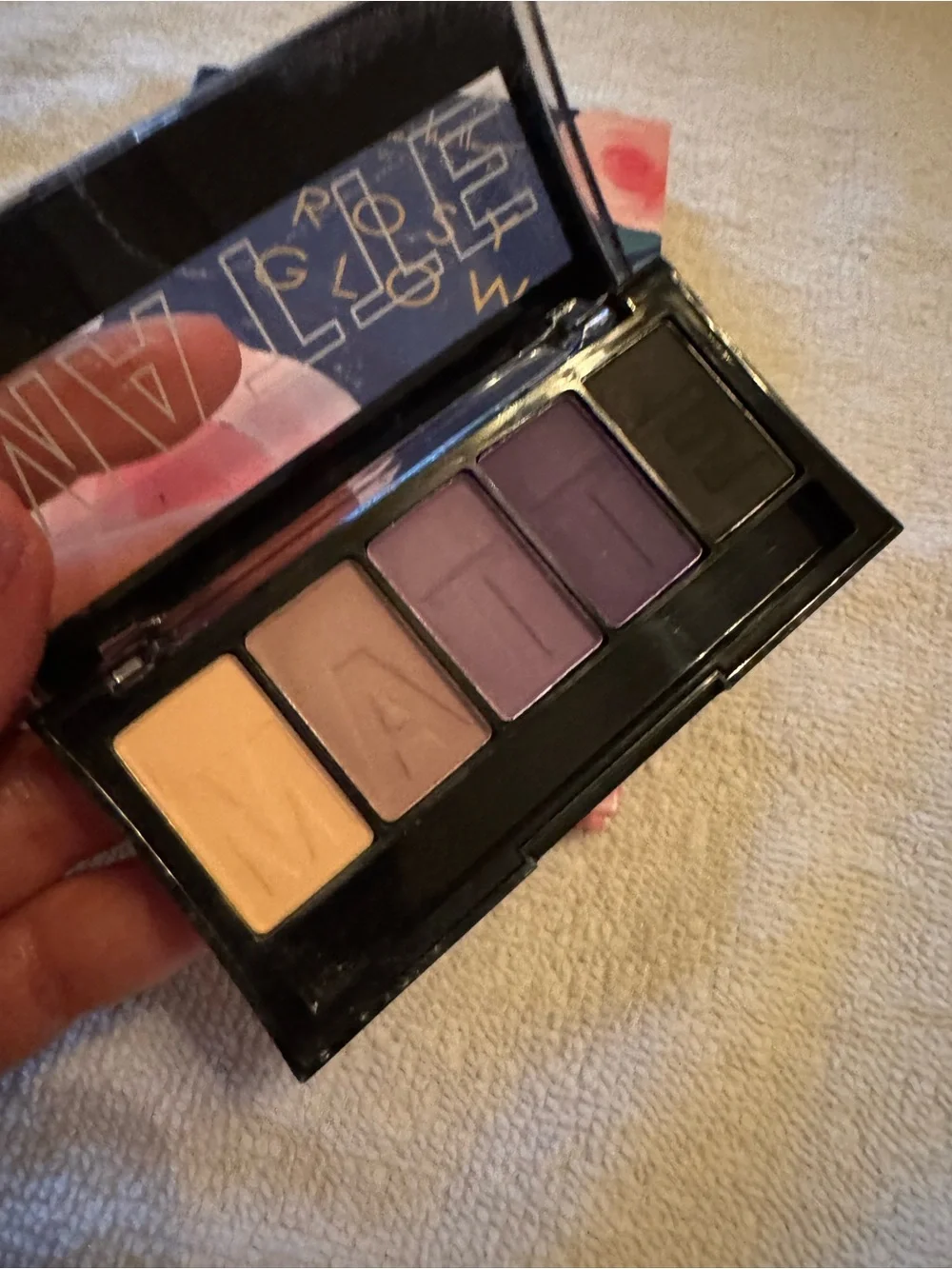 Nicole Miller Rosy Glow Palette in Navy and Pink Floral